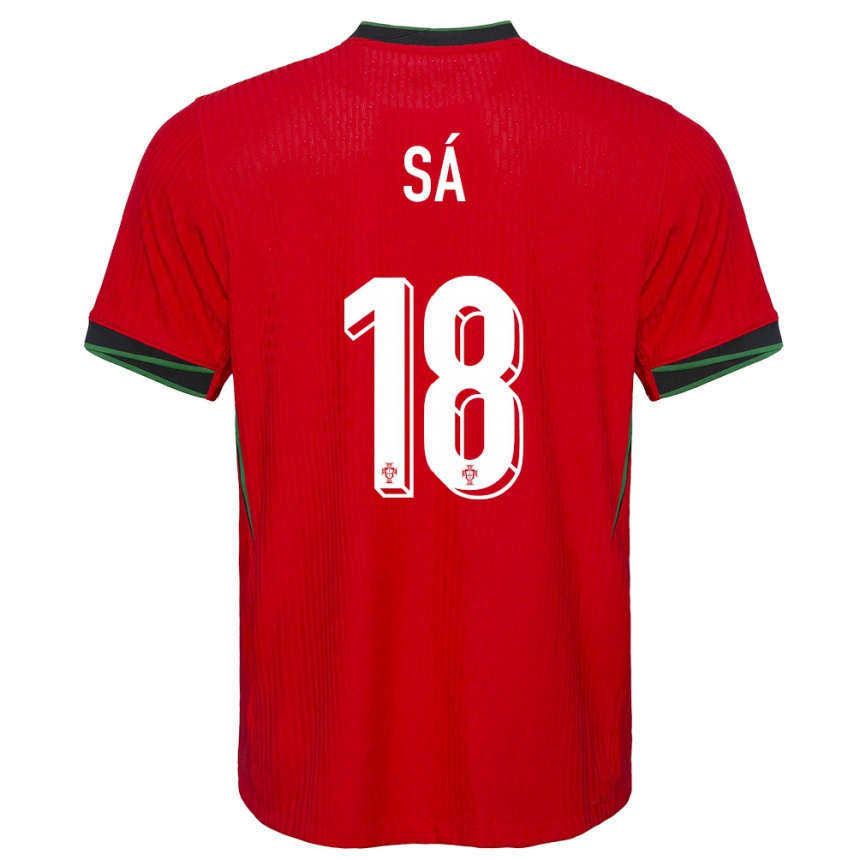 Kids Football Portugal Gustavo Sa #18 Red Home Jersey 24-26 T-Shirt