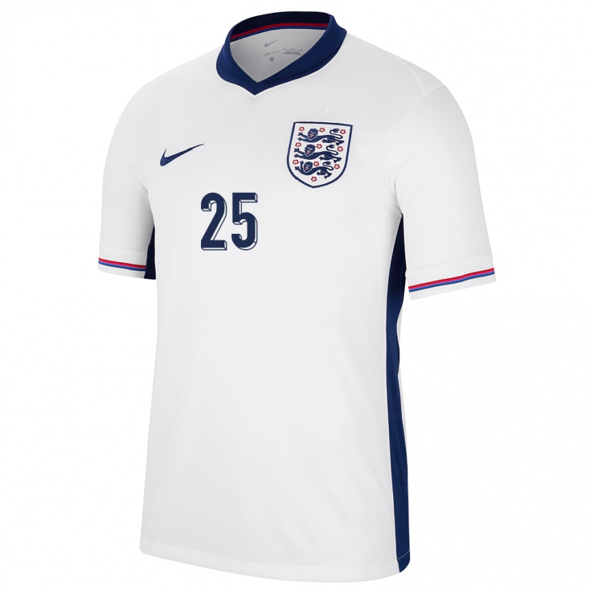 Kids Football England Adam Wharton #25 White Home Jersey 24-26 T-Shirt