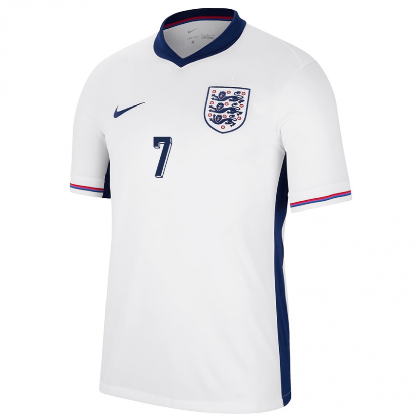 Kids Football England Bukayo Saka #7 White Home Jersey 24-26 T-Shirt