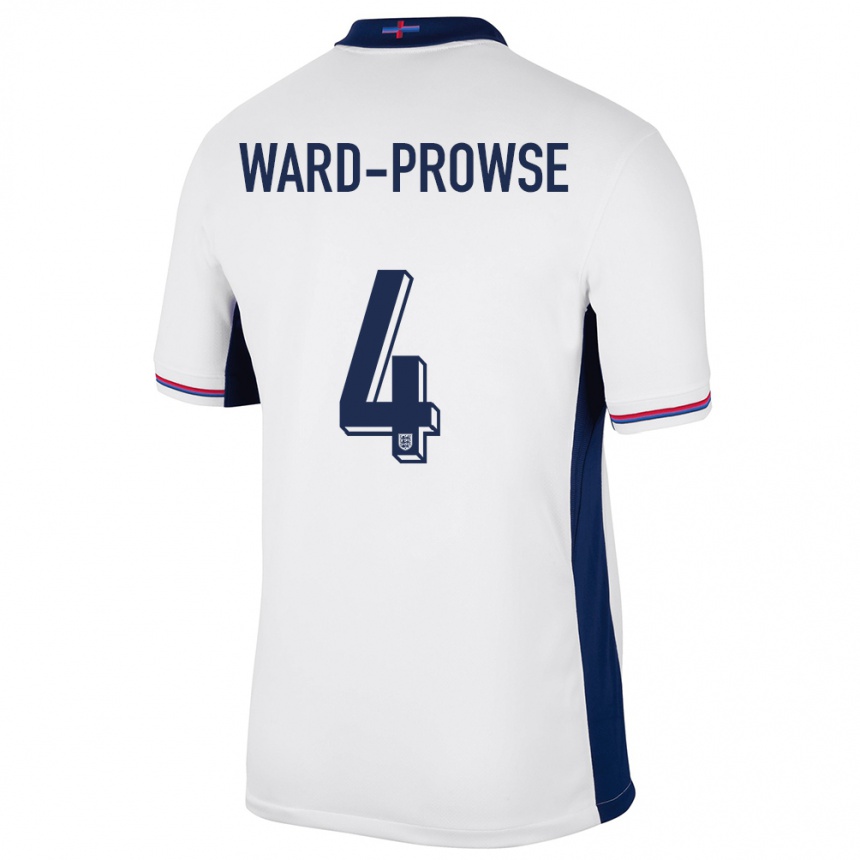 Kids Football England James Ward-Prowse #4 White Home Jersey 24-26 T-Shirt