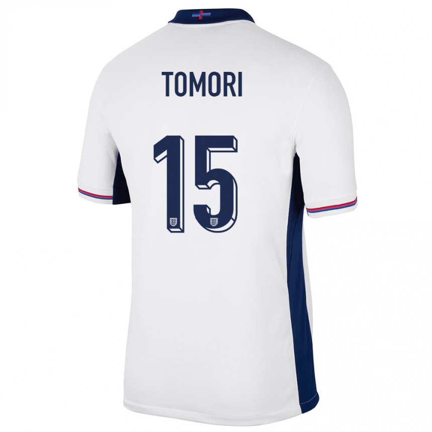 Kids Football England Fikayo Tomori #15 White Home Jersey 24-26 T-Shirt