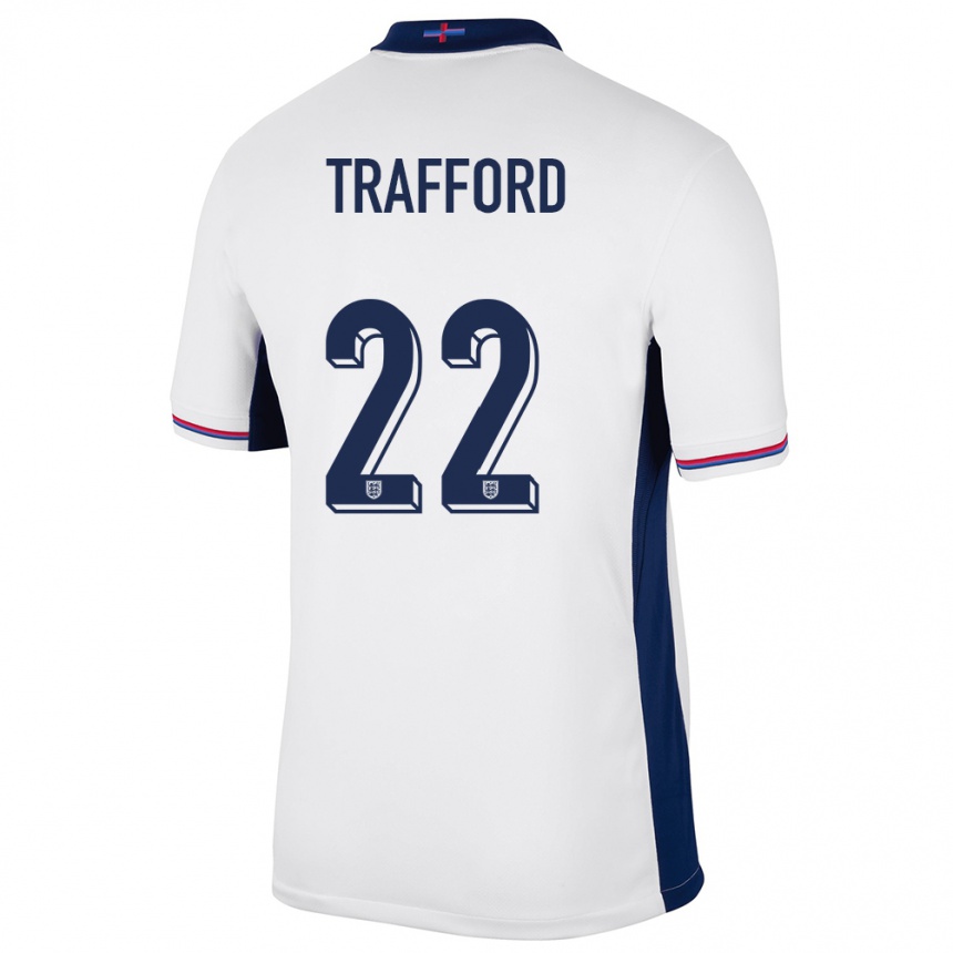 Kids Football England James Trafford #22 White Home Jersey 24-26 T-Shirt