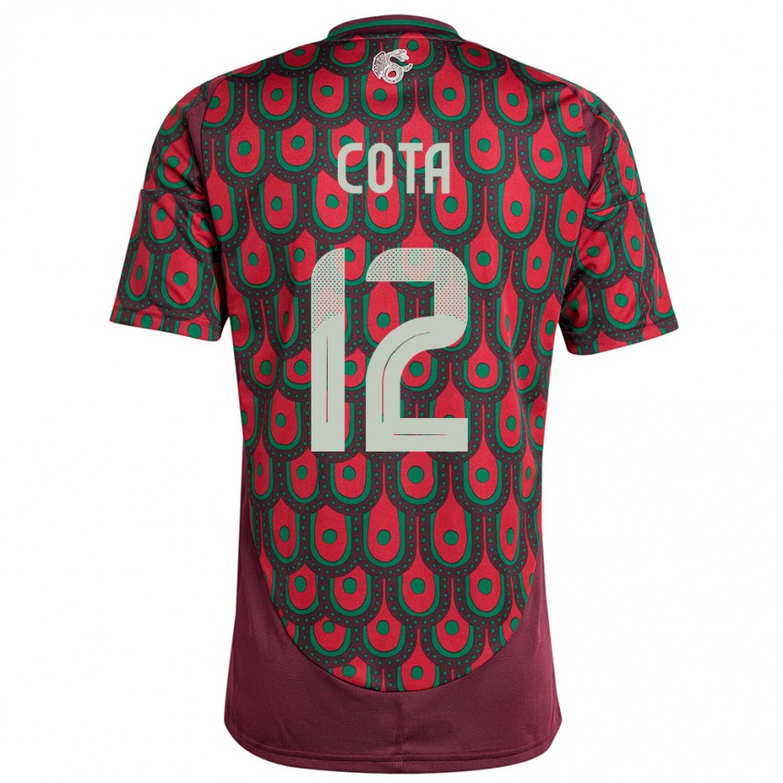 Kids Football Mexico Rodolfo Cota #12 Maroon Home Jersey 24-26 T-Shirt