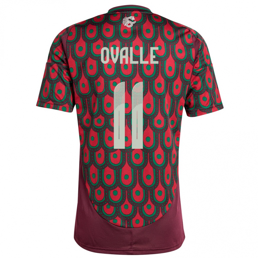 Kids Football Mexico Lizbeth Ovalle #11 Maroon Home Jersey 24-26 T-Shirt