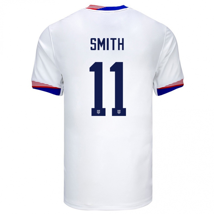 Kids Football United States Sophia Smith #11 White Home Jersey 24-26 T-Shirt