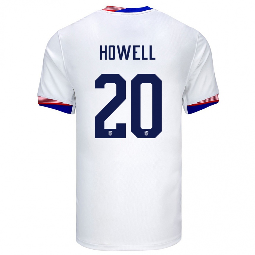 Kids Football United States Jaelin Howell #20 White Home Jersey 24-26 T-Shirt