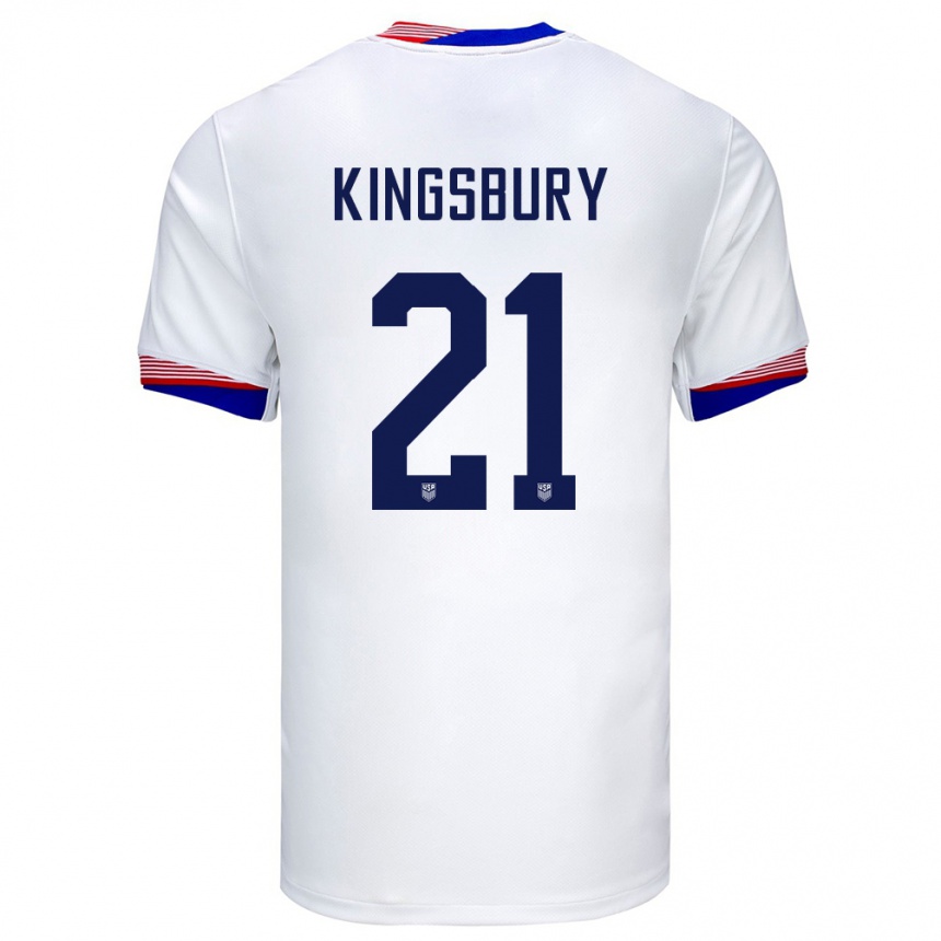 Kids Football United States Aubrey Kingsbury #21 White Home Jersey 24-26 T-Shirt