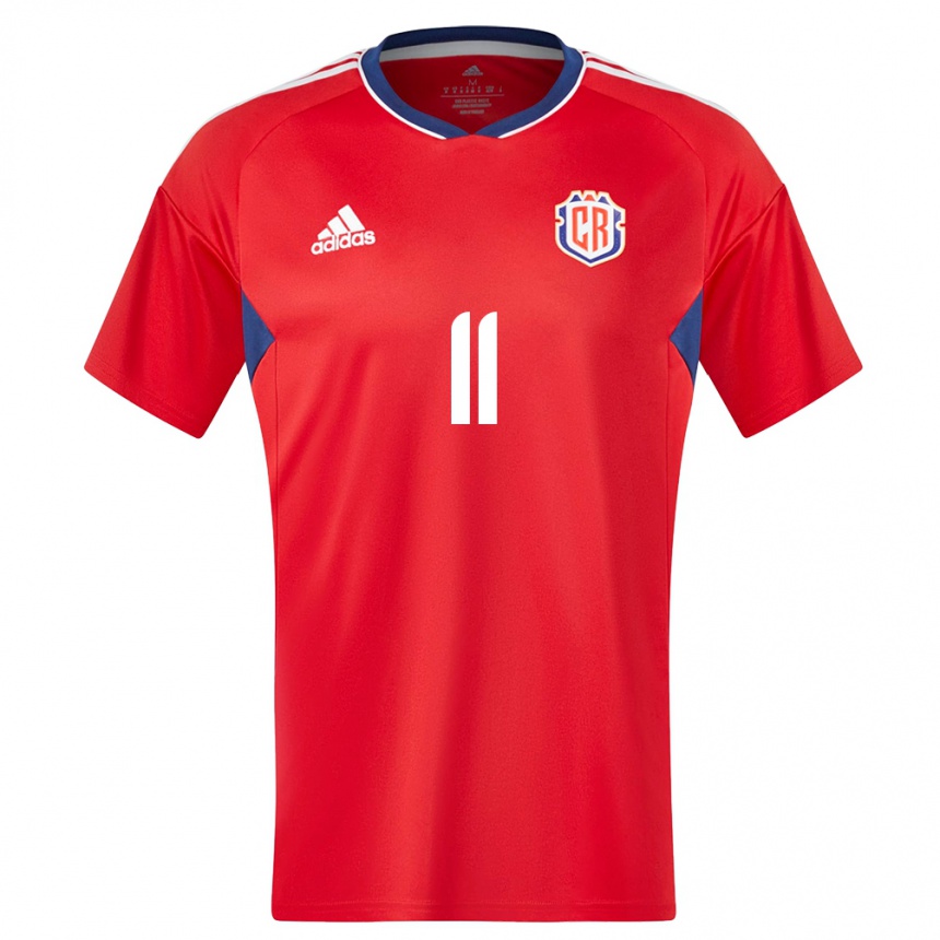 Kids Football Costa Rica Raquel Rodriguez #11 Red Home Jersey 24-26 T-Shirt