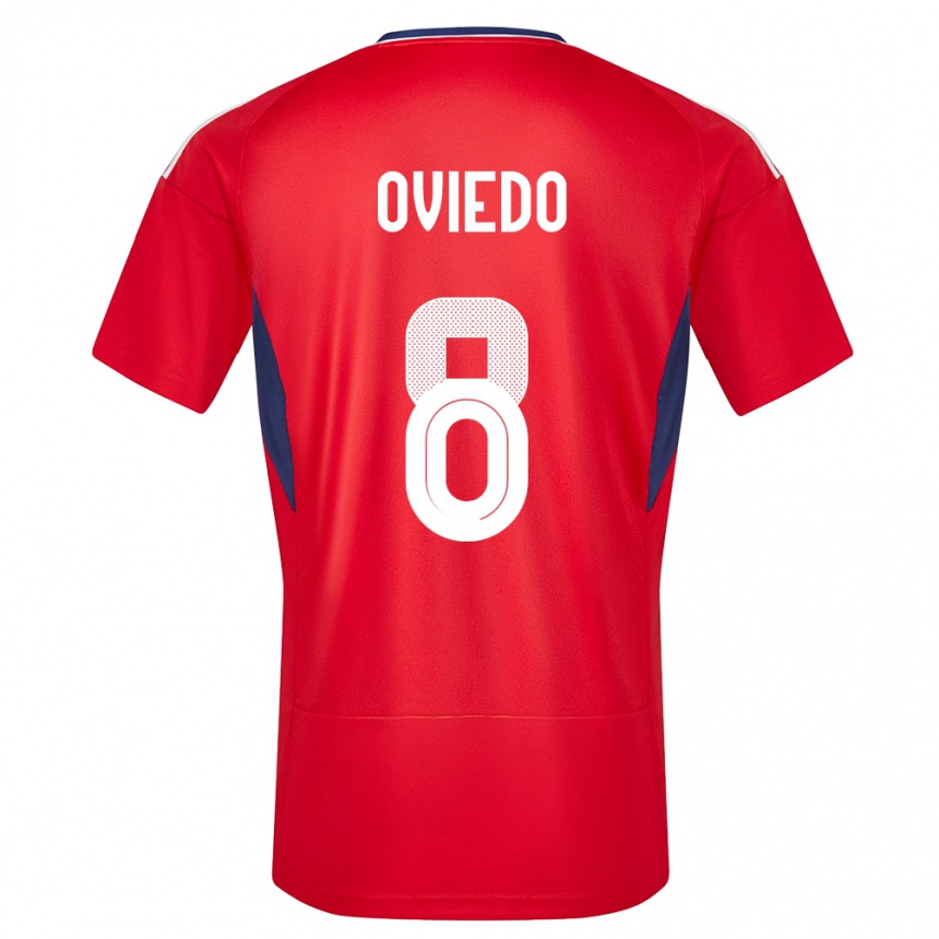 Kids Football Costa Rica Bryan Oviedo #8 Red Home Jersey 24-26 T-Shirt