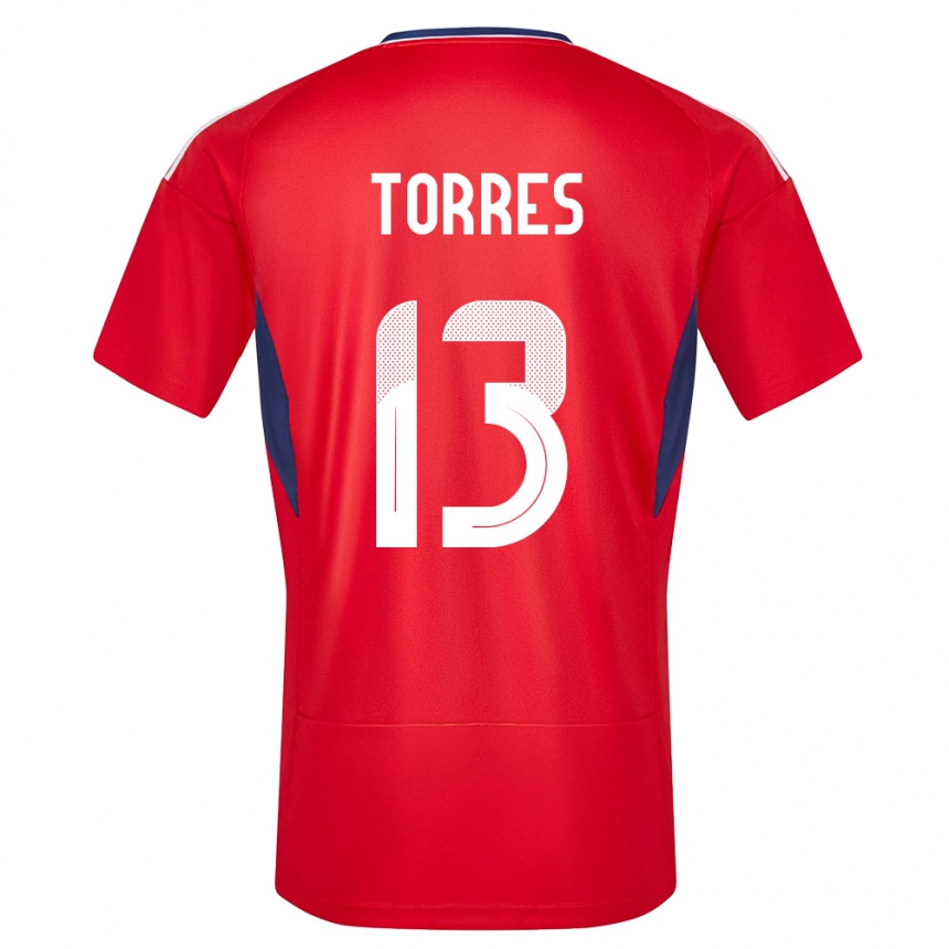 Kids Football Costa Rica Gerson Torres #13 Red Home Jersey 24-26 T-Shirt