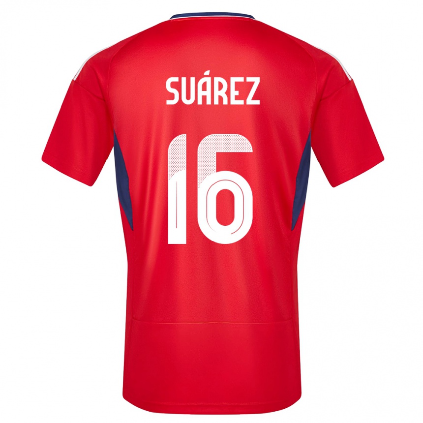 Kids Football Costa Rica Aaron Suarez #16 Red Home Jersey 24-26 T-Shirt