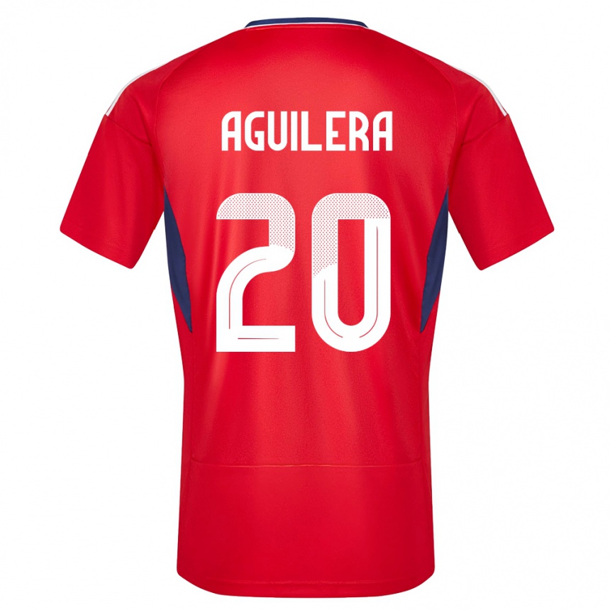 Kids Football Costa Rica Brandon Aguilera #20 Red Home Jersey 24-26 T-Shirt