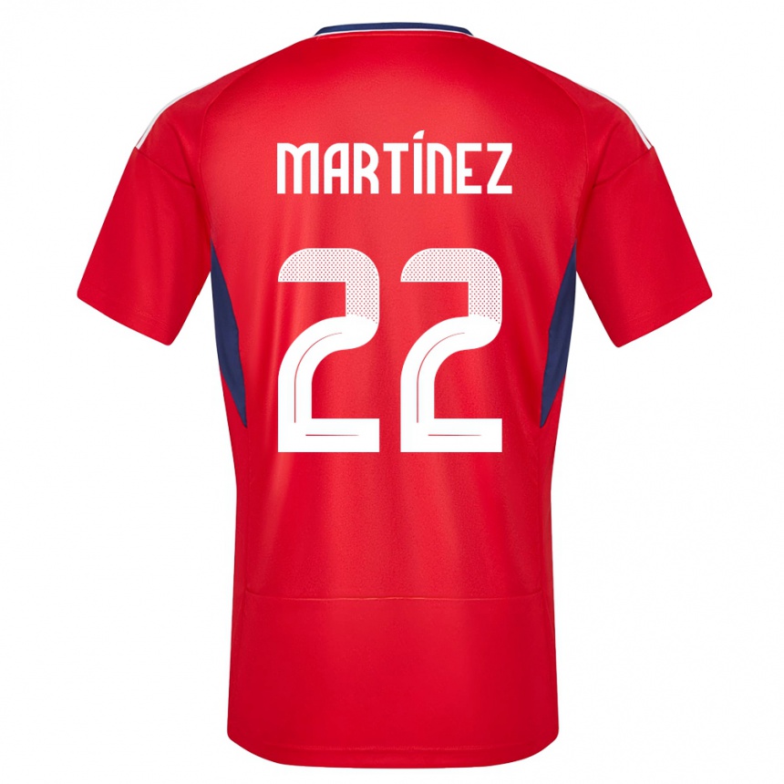 Kids Football Costa Rica Carlos Martinez #22 Red Home Jersey 24-26 T-Shirt