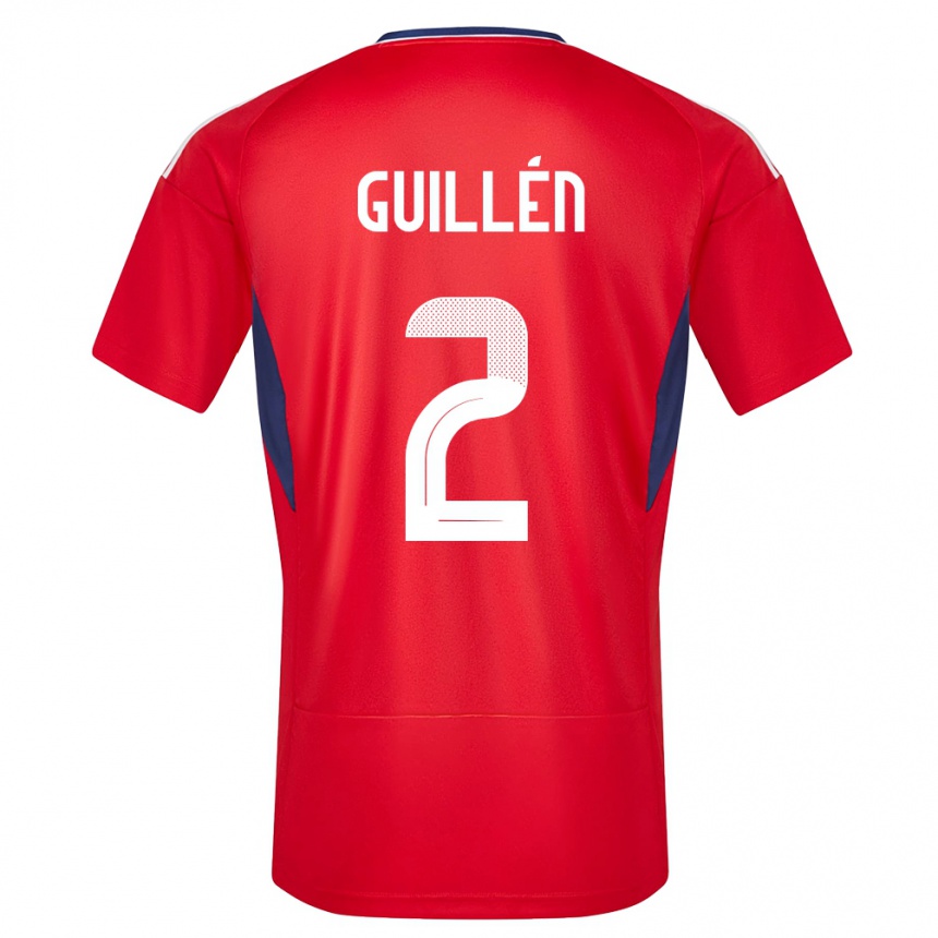 Kids Football Costa Rica Gabriela Guillen #2 Red Home Jersey 24-26 T-Shirt