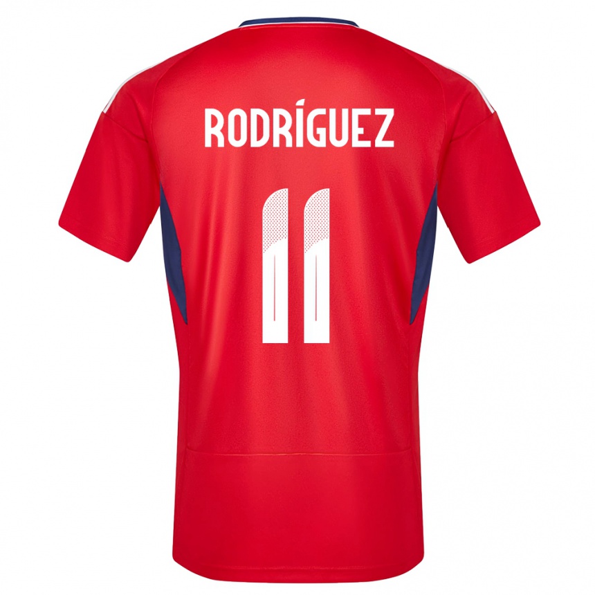 Kids Football Costa Rica Raquel Rodriguez #11 Red Home Jersey 24-26 T-Shirt