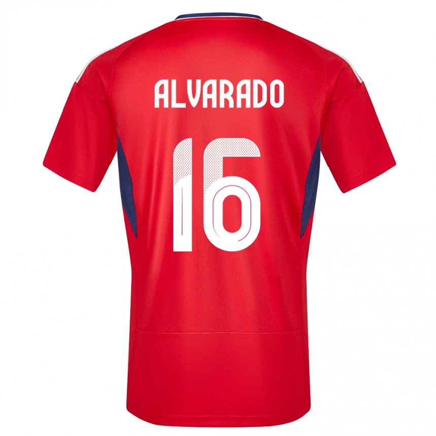 Kids Football Costa Rica Katherine Alvarado #16 Red Home Jersey 24-26 T-Shirt