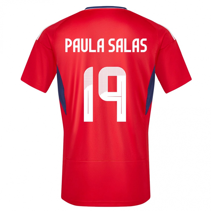 Kids Football Costa Rica Maria Paula Salas #19 Red Home Jersey 24-26 T-Shirt