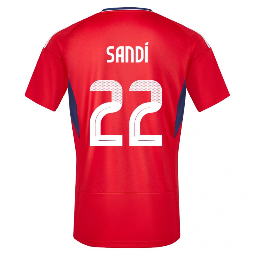 Kids Football Costa Rica Cristel Sandi #22 Red Home Jersey 24-26 T-Shirt