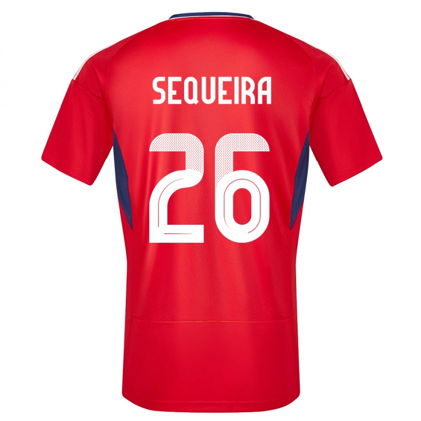 Kids Football Costa Rica Douglas Sequeira #26 Red Home Jersey 24-26 T-Shirt