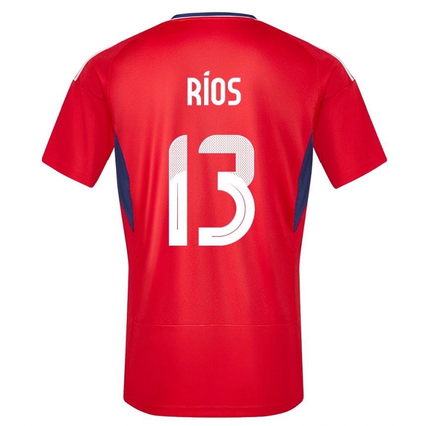 Kids Football Costa Rica Keral Rios #13 Red Home Jersey 24-26 T-Shirt