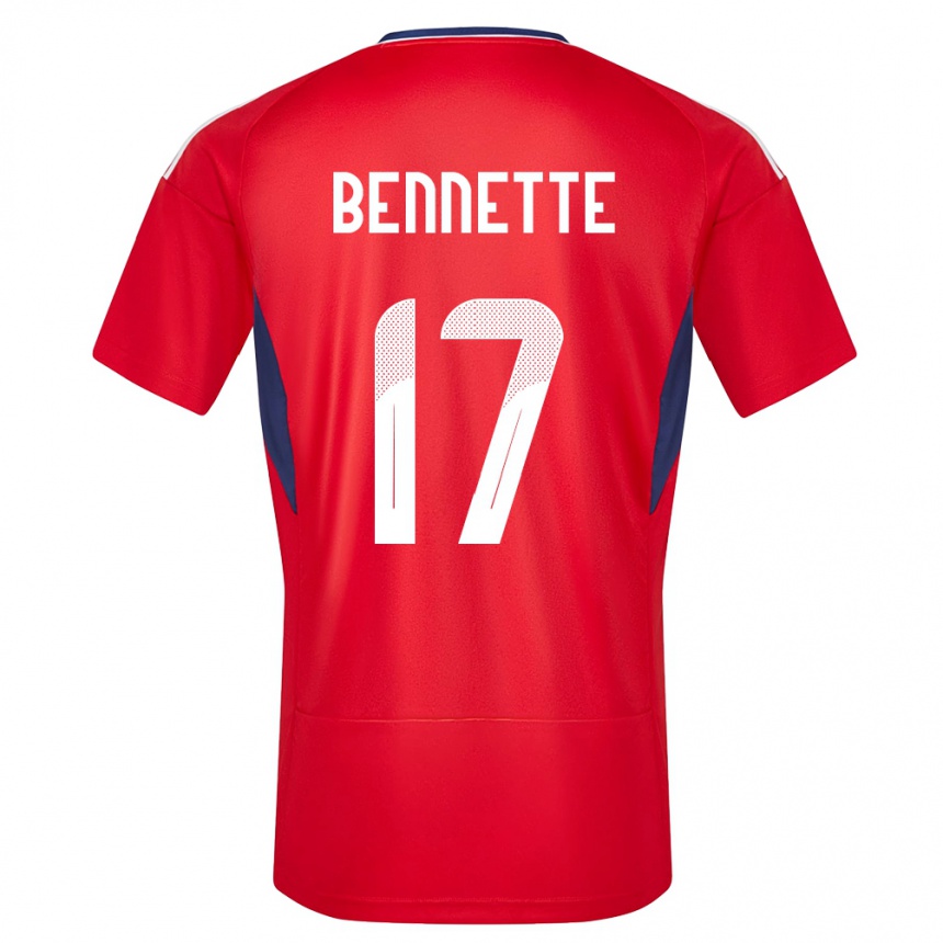 Kids Football Costa Rica Jewison Bennette #17 Red Home Jersey 24-26 T-Shirt