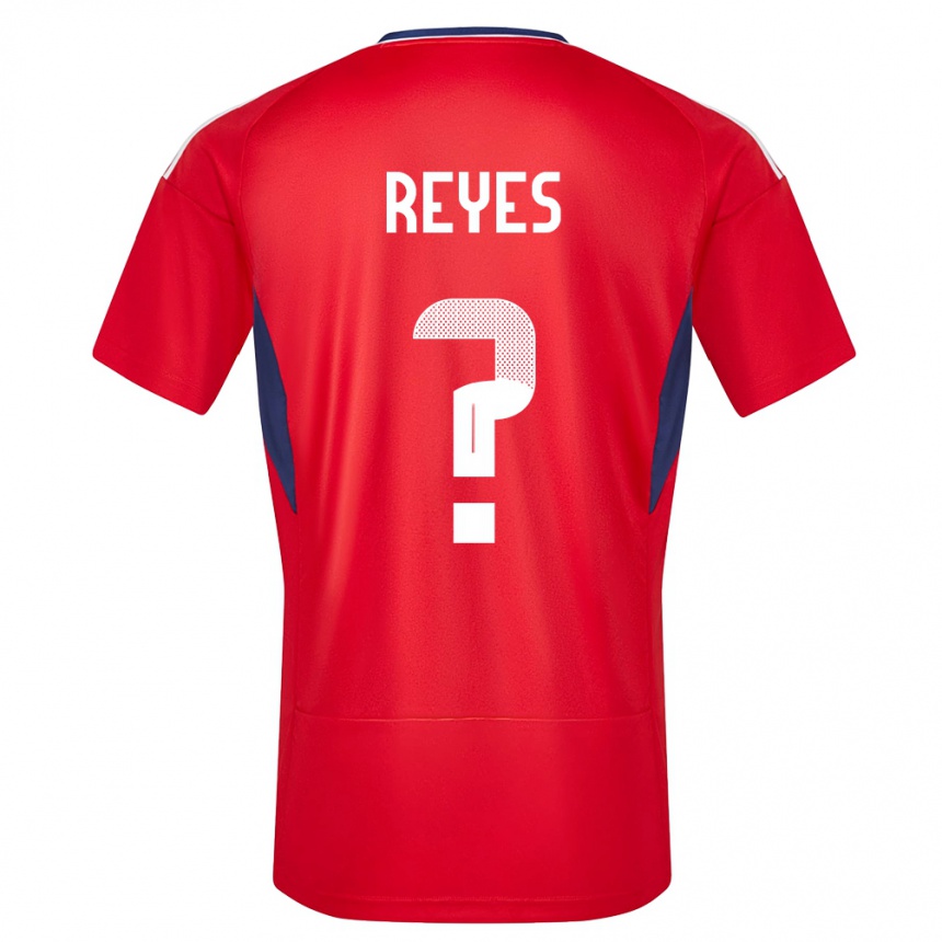 Kids Football Costa Rica Kenan Reyes #0 Red Home Jersey 24-26 T-Shirt