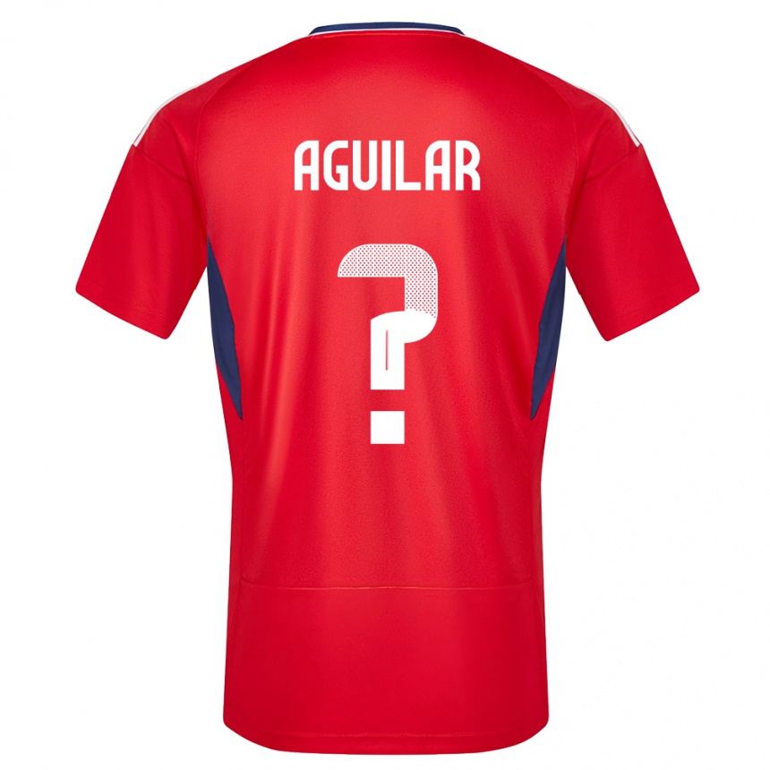 Kids Football Costa Rica Deylan Aguilar #0 Red Home Jersey 24-26 T-Shirt