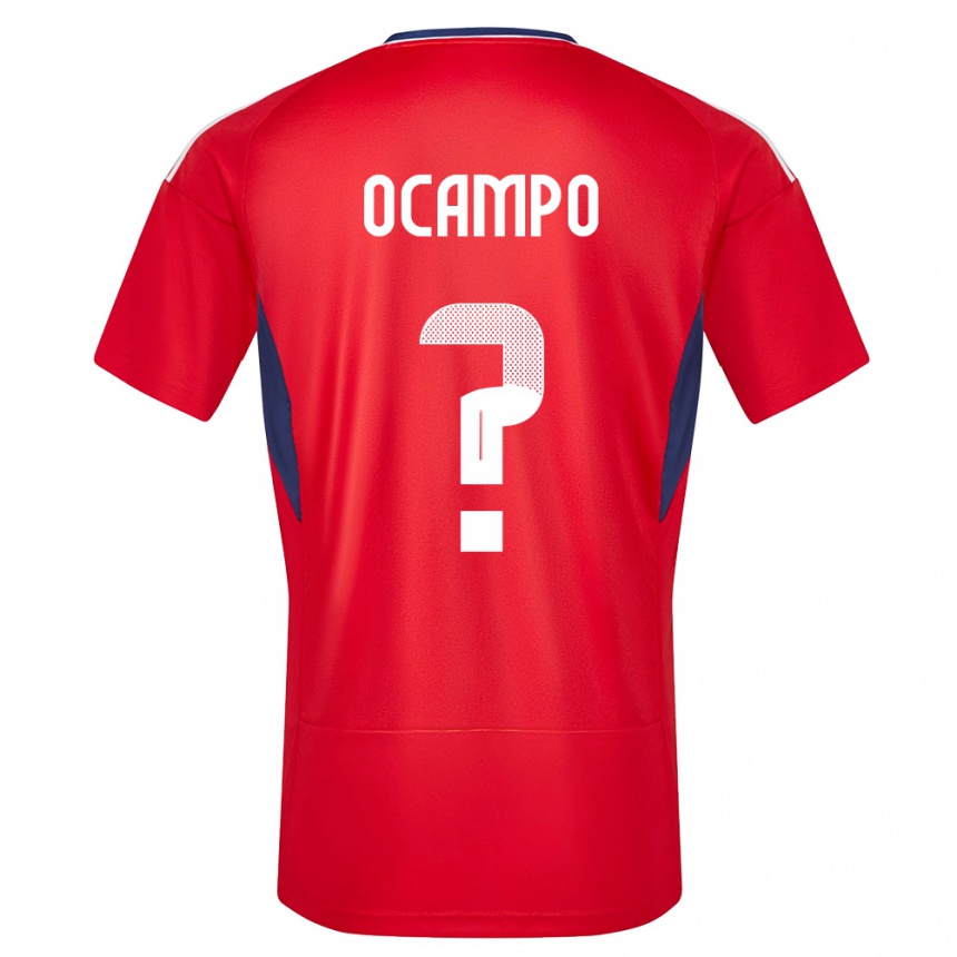 Kids Football Costa Rica Benjamin Ocampo #0 Red Home Jersey 24-26 T-Shirt