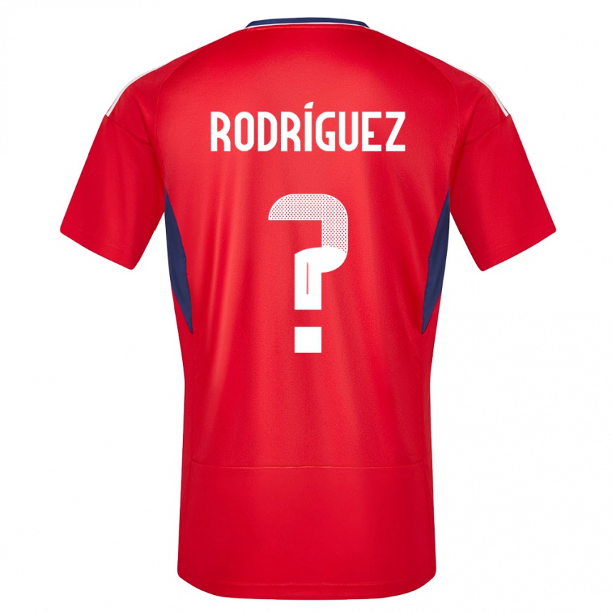 Kids Football Costa Rica Bradley Rodriguez #0 Red Home Jersey 24-26 T-Shirt