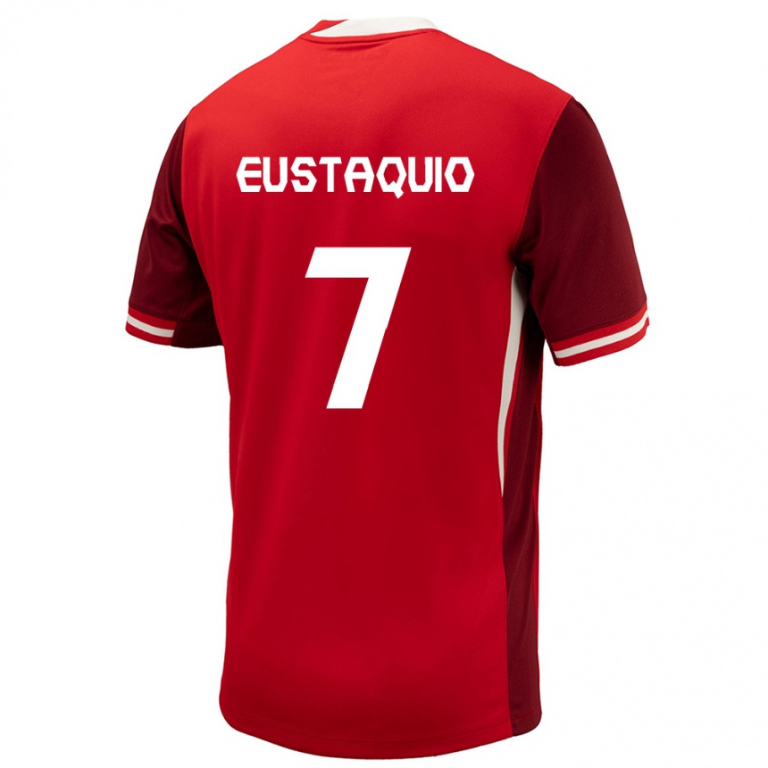 Kids Football Canada Stephen Eustaquio #7 Red Home Jersey 24-26 T-Shirt