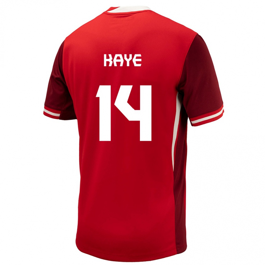 Kids Football Canada Mark Anthony Kaye #14 Red Home Jersey 24-26 T-Shirt