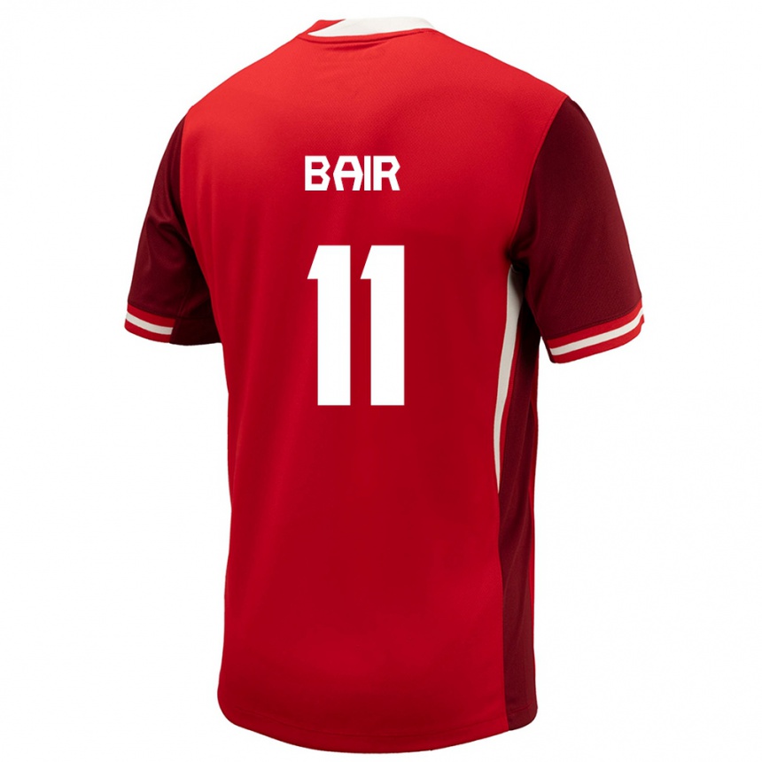 Kids Football Canada Theo Bair #11 Red Home Jersey 24-26 T-Shirt