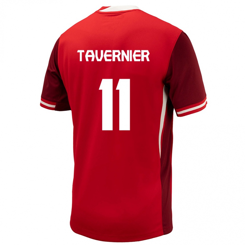 Kids Football Canada Kevaughn Tavernier #11 Red Home Jersey 24-26 T-Shirt