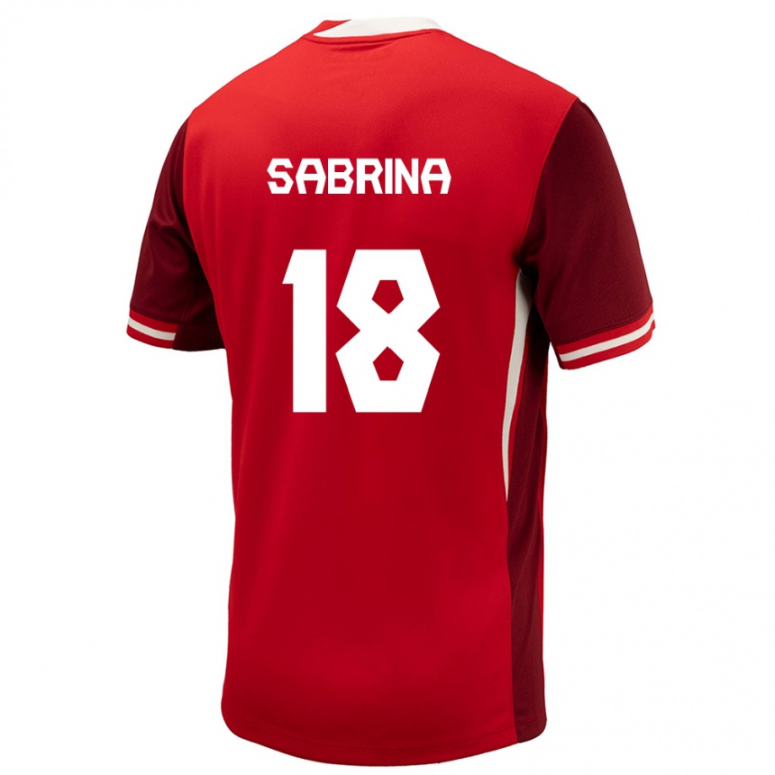 Kids Football Canada Sabrina D Angelo #18 Red Home Jersey 24-26 T-Shirt