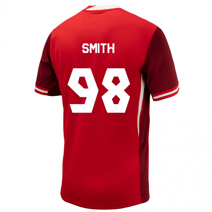 Kids Football Canada Olivia Smith #98 Red Home Jersey 24-26 T-Shirt