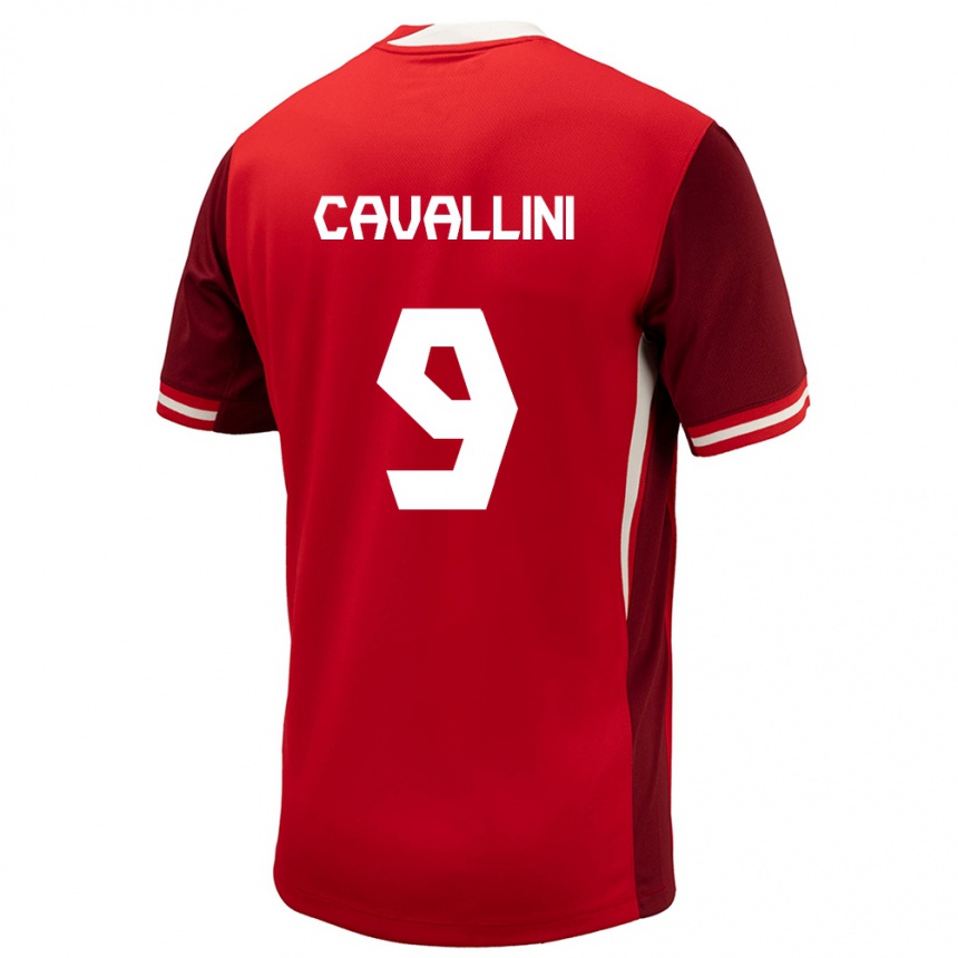 Kids Football Canada Lucas Cavallini #9 Red Home Jersey 24-26 T-Shirt