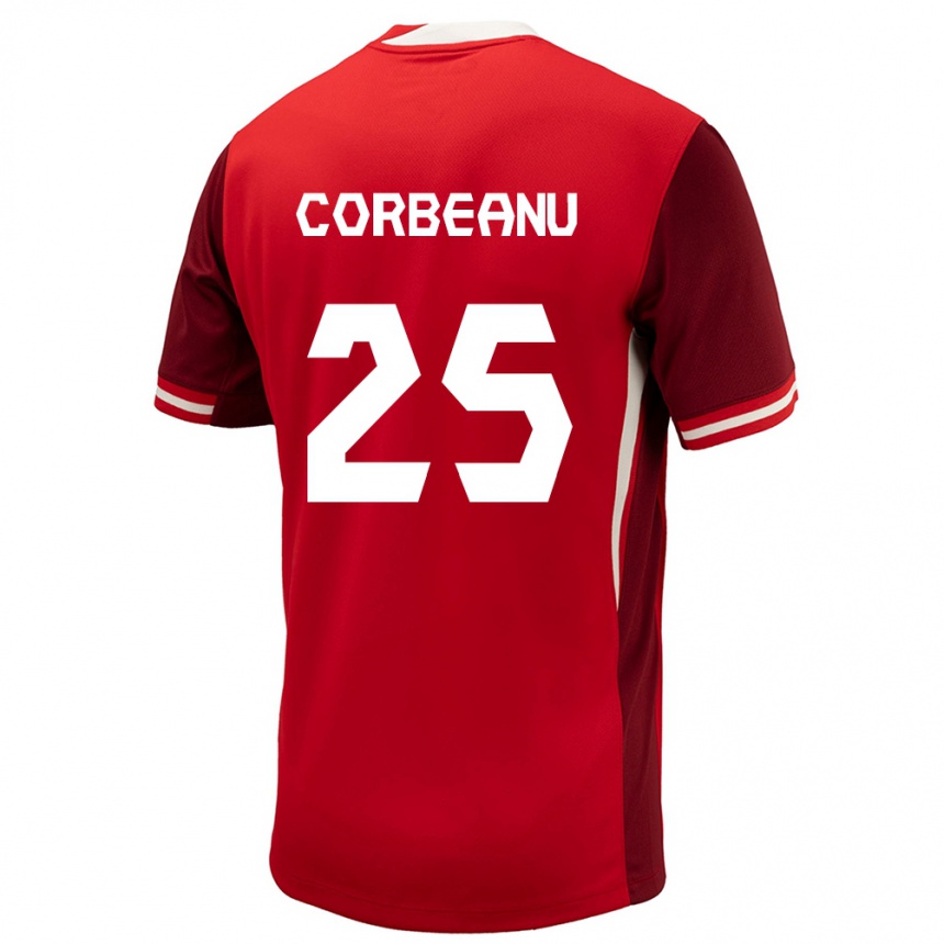 Kids Football Canada Theo Corbeanu #25 Red Home Jersey 24-26 T-Shirt