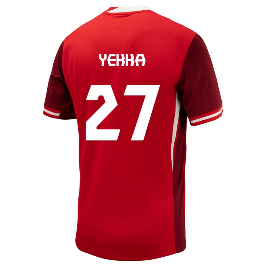 Kids Football Canada Sura Yekka #27 Red Home Jersey 24-26 T-Shirt
