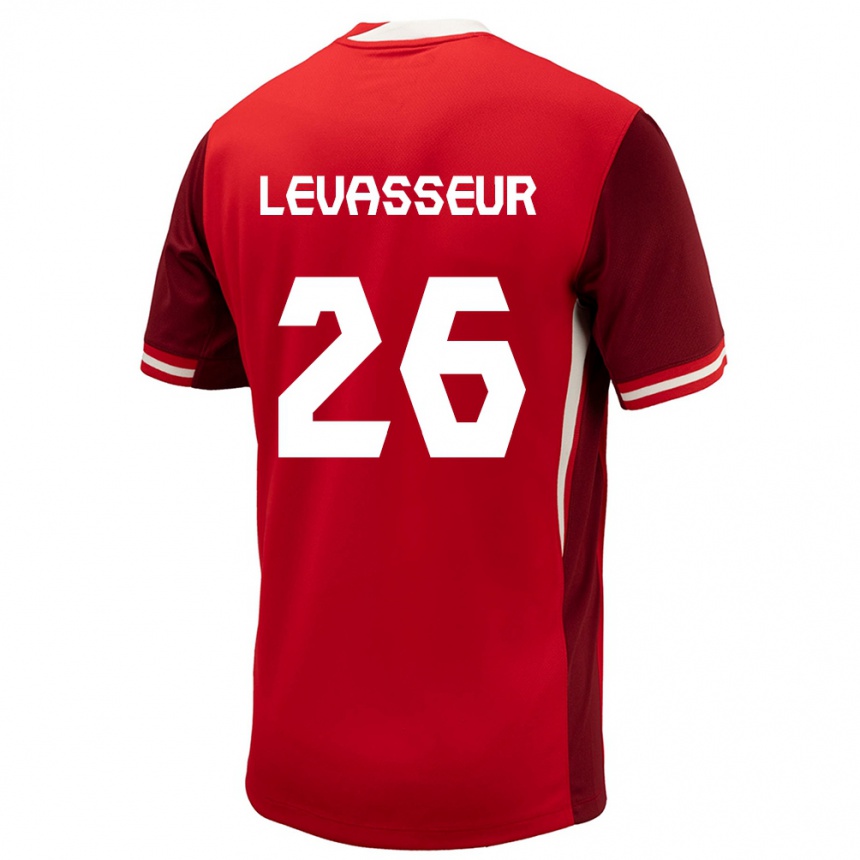 Kids Football Canada Marie Levasseur #26 Red Home Jersey 24-26 T-Shirt