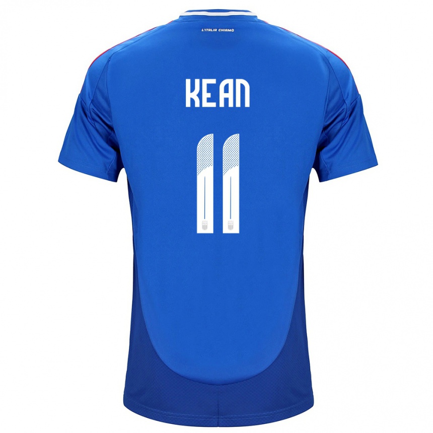 Kids Football Italy Moise Kean #11 Blue Home Jersey 24-26 T-Shirt