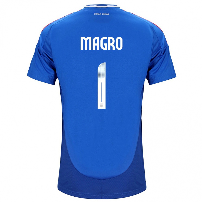 Kids Football Italy Federico Magro #1 Blue Home Jersey 24-26 T-Shirt