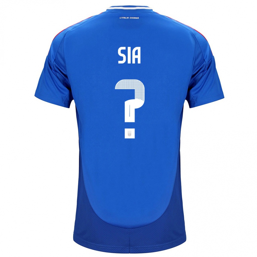 Kids Football Italy Diego Sia #0 Blue Home Jersey 24-26 T-Shirt