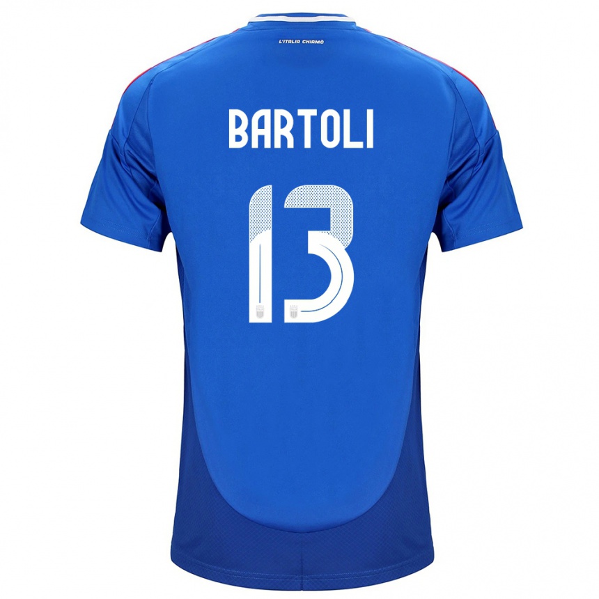 Kids Football Italy Elisa Bartoli #13 Blue Home Jersey 24-26 T-Shirt