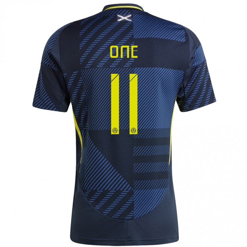 Kids Football Scotland Ryan Oné #11 Dark Blue Home Jersey 24-26 T-Shirt