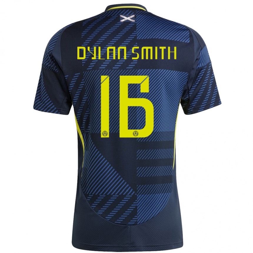 Kids Football Scotland Dylan Smith #16 Dark Blue Home Jersey 24-26 T-Shirt