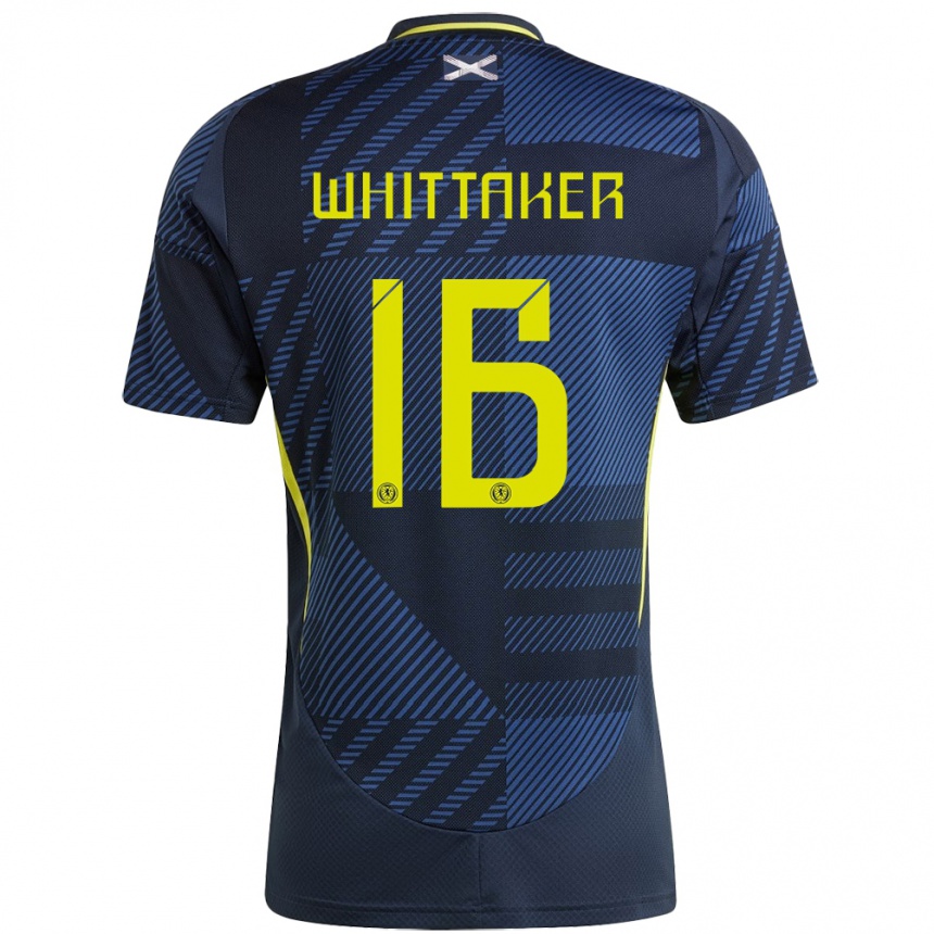 Kids Football Scotland Rory Whittaker #16 Dark Blue Home Jersey 24-26 T-Shirt