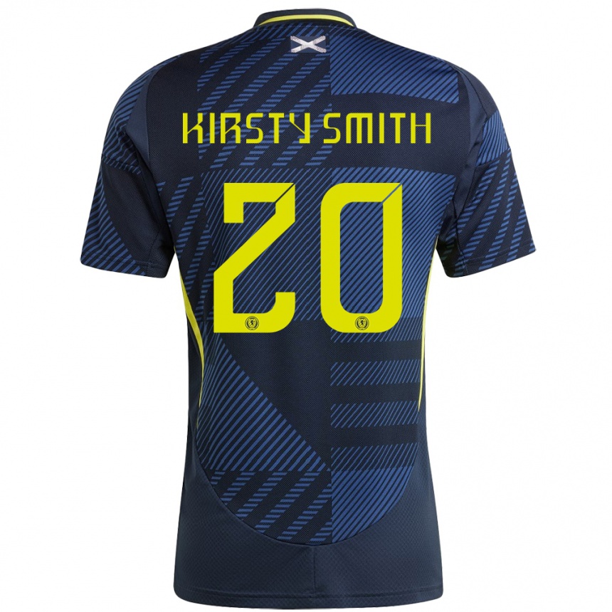 Kids Football Scotland Kirsty Smith #20 Dark Blue Home Jersey 24-26 T-Shirt