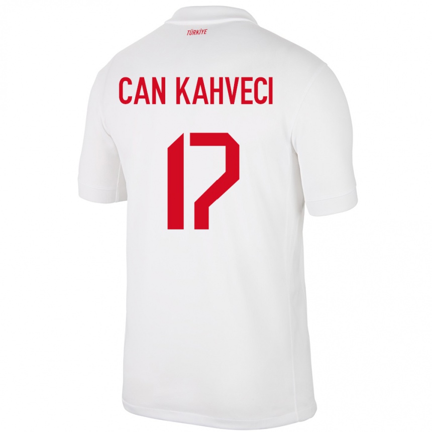 Kids Football Turkey İrfan Can Kahveci #17 White Home Jersey 24-26 T-Shirt