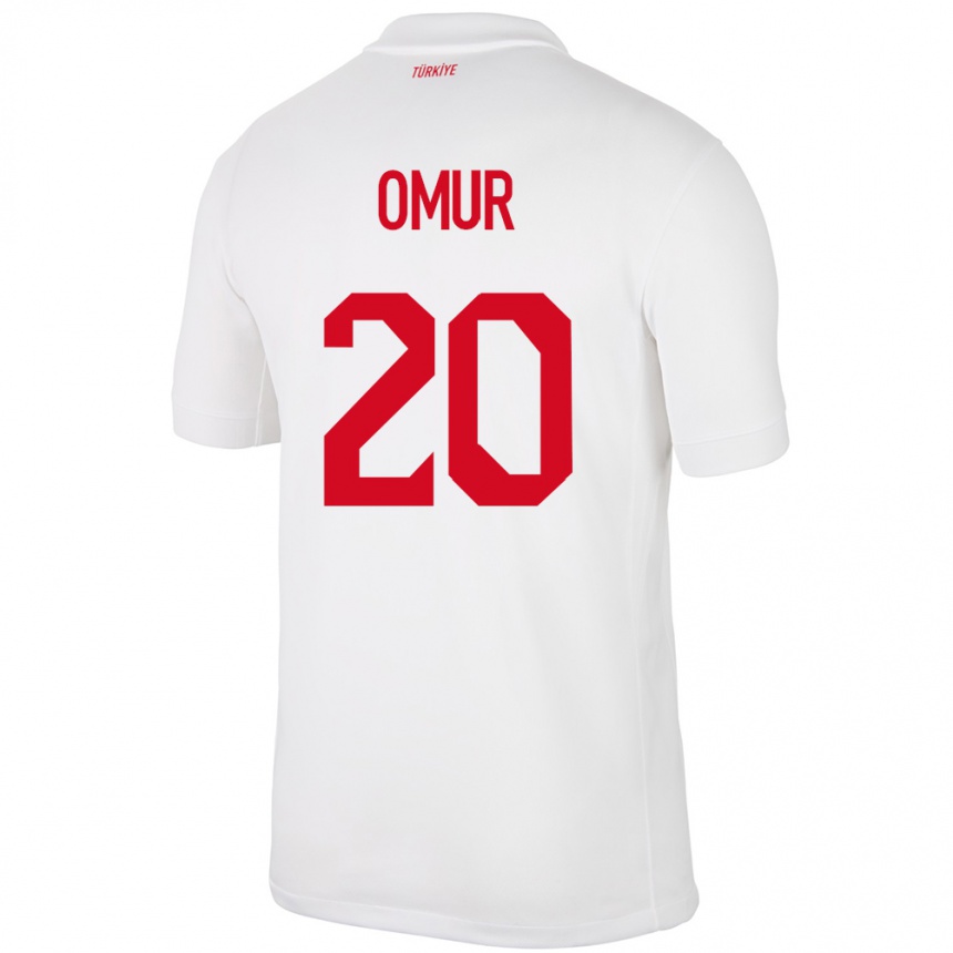 Kids Football Turkey Abdülkadir Ömür #20 White Home Jersey 24-26 T-Shirt