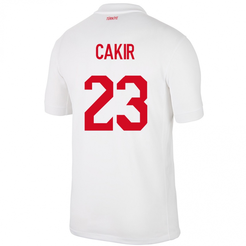 Kids Football Turkey Uğurcan Çakır #23 White Home Jersey 24-26 T-Shirt